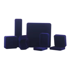 Krabička na náušnice modrá