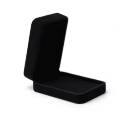 Sametová krabička na přívěšek černá